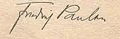signature de Friedrich Paulsen