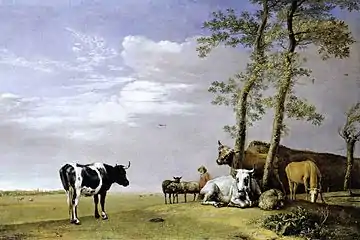Un laboureur et son troupeau (1648), Gemäldegalerie Alte Meister, Cassel (Hesse)