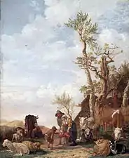 Famille de paysans et leurs bêtes (1646), Alte Pinakothek, Munich