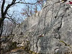 Le site d'escalade du Vieux Breuil.