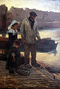 Achille Granchi-Taylor : Pauvre pêcheur de Concarneau (début XXe siècle).