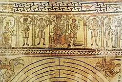 La mosaïque de l'autel, XIIe siècle.