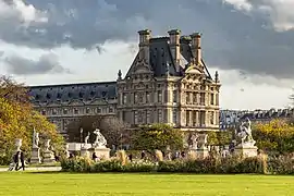 Pavillon de Flore, palais du Louvre à Paris.