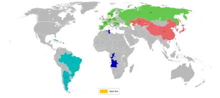 Pays en compétition