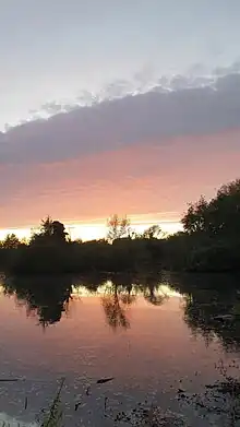 Coucher de soleil au sein du parc