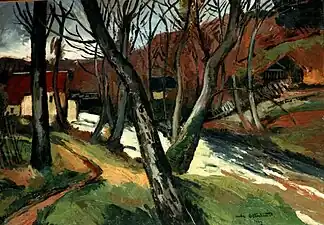 Paysage au pont (1922).