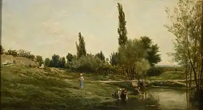 Paysage avec laveuses, Reims musée des Beaux-Arts musée numérique