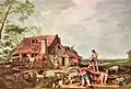 Paysage avec paysans au repos, par Abraham Blomaert.