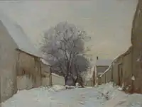 Paysage de neige, 1871.