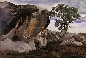 Paysanne en forêt de Fontainebleau, 1830-1832,musée d'art et d'archéologie de Senlis.