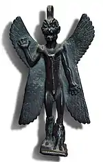 Statuette protectrice en bronze du démon Pazuzu, musée du Louvre.
