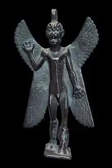 Statuette de Pazuzu, époque néo-assyrienne (VIIIe-VIIe siècles av. J.-C.). Musée du Louvre.