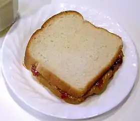 Image illustrative de l’article Sandwich au beurre de cacahuète et à la confiture