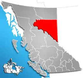 Localisation de District régional de Peace River