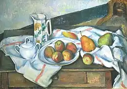Paul Cézanne : Nature morte aux pêches et aux poires (1888-1890)