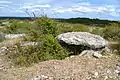 Dolmen de Pech Laglaire n°1, chambre et vestige de la table