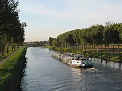 L'Escaut en aval du pont.