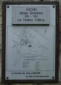 Plan de l'abbatiale en 1792.