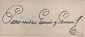 signature de Pedro Andrés Garcia Sobrecasa