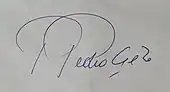 signature de Pedro Opeka C.M.
