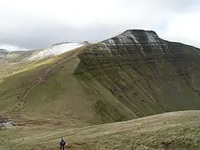 Le Pen y Fan vu depuis le Cribyn.