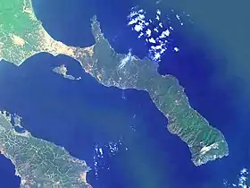 Image satellite de l'Aktè.