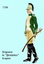 régiment de Penthièvre dragons de 1786 à 1791