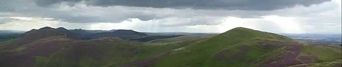 Les Pentland Hills vues de Caerketton Hill