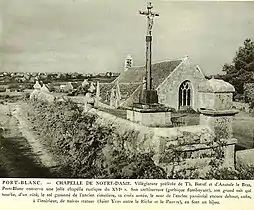 La chapelle Notre-Dame de Port-Blanc en 1931.