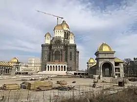 Le chantier de la cathédrale (mars 2022).