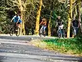 Cyclisme dans les bois.