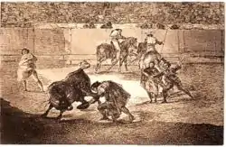 Hillo, gravure de Goya La Tauromaquia
