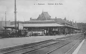 La gare de Pepinster vers 1900.