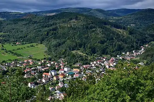 Panorama de Perštejn.