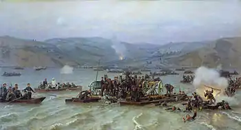La Traversée du Danube de l'armée russe (1883), Musée d'histoire militaire de Saint-Pétersbourg