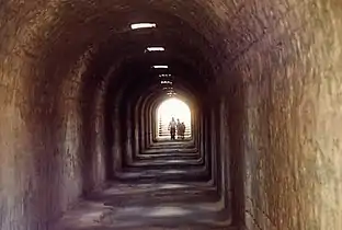 Passage souterrain de 80 m sous l'Asclépiéion