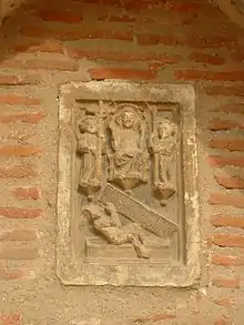 Bas-relief funéraire de Bernard Miafre (représente le Jugement dernier).