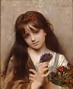 La Marchande de fleurs, 1887, hs/t, sdhd, collection privée.