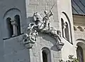 Saint George terrassant le dragon, château de Neuschwanstein