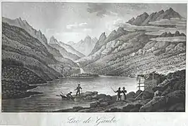 Gravure d'Aristide-Michel Perrot, 1834.