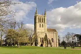 L'église paroissiale de Pershore, dernier vestige de l'abbaye.