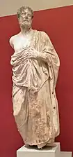 Statue de l'Odéon romain de Kos nommée Hippocrate (fin 4ème s.av.JC)