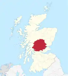 Localisation du comté d'Inverness.