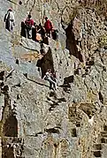 Aqueduc au lieudit Inka Misana, à Ollantaytambo.