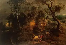 Pierre-Paul Rubens – Paysage avec des charroyeurs de pierres