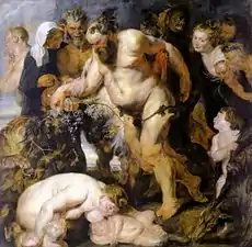 Pierre Paul Rubens, Silène ivre (1616–1617), Munich, Alte Pinakothek.