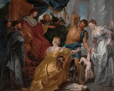 Le Jugement de Salomon, Pierre Paul Rubens (vers 1617).