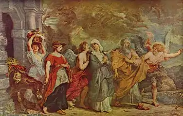 Fuite de Loth,Pierre Paul Rubens