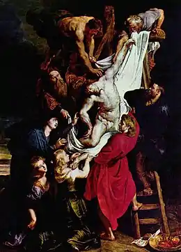 La Descente de croix par Rubens  (1611-1614).