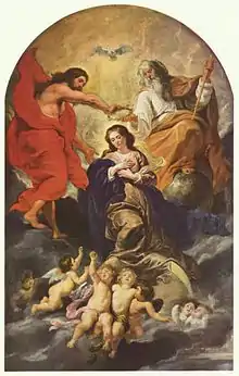 Couronnement de la Vierge de Rubens, XVIIe siècle.